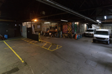 Indoor parking inside the warehouse
